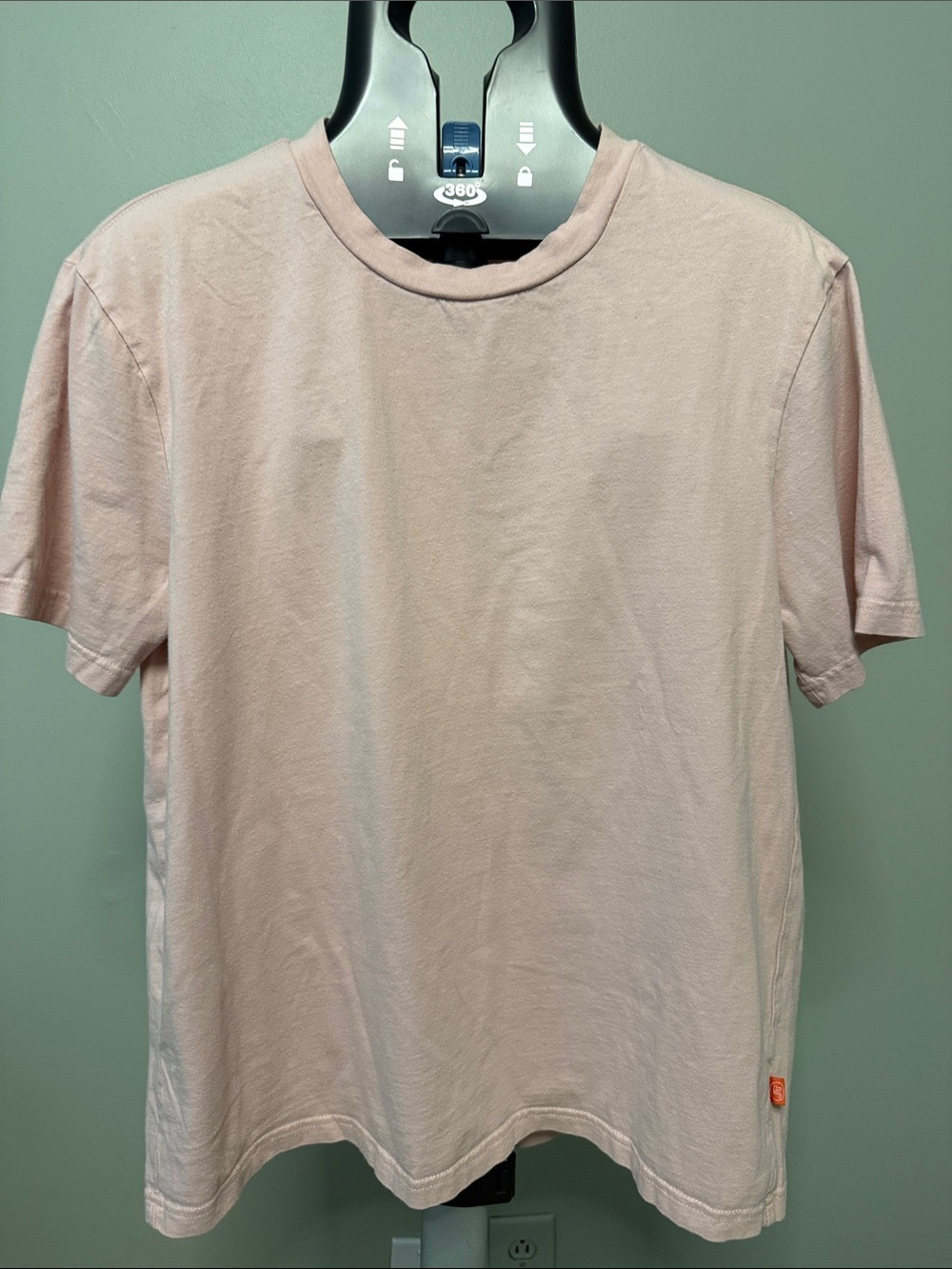 Men's Short Sleeve Crew T-Shirt in Pale Pink